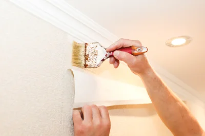 Pose de papier peint à Châteaudouble — revêtements muraux et toiles de verre